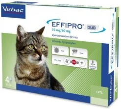 Virbac Effipro DUO Spot-On Kleine Kat (1 T/m 6 Kg) - 4 Pipetten 9 Virbac Effipro DUO Spot-On Kleine Kat (1 T/m 6 Kg) - 4 Pipetten -Kattenproducten 1200x1077