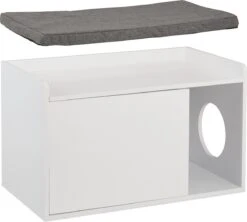 Relaxdays Kattenbak Ombouw - Met Zitkussen - Kattenhuis Wit - Kattenmeubel - Kattenkast 16 Relaxdays Kattenbak Ombouw - Met Zitkussen - Kattenhuis Wit - Kattenmeubel - Kattenkast -Kattenproducten 1200x1080 1