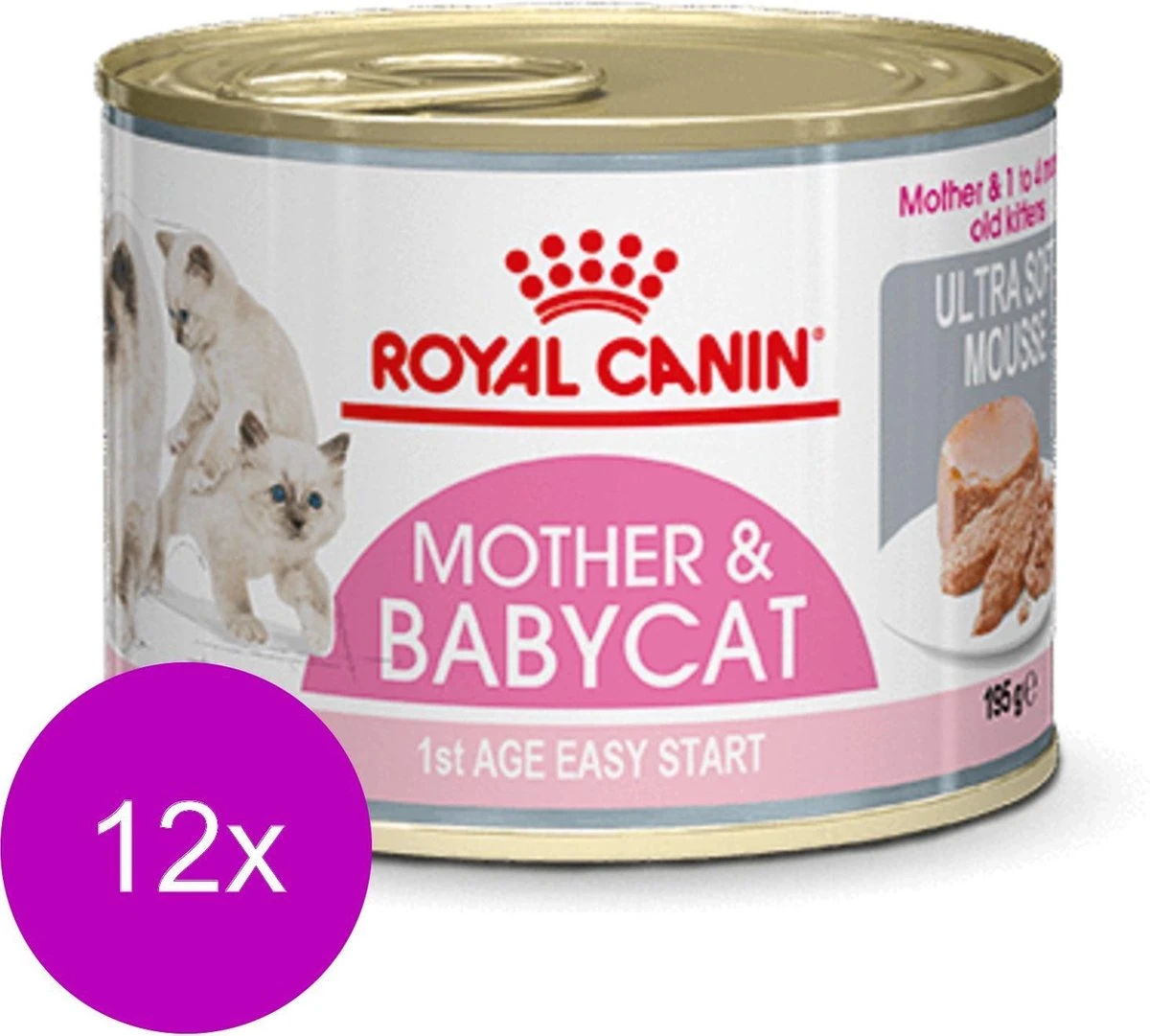 Royal Canin Wet Mother & Babycat Mousse - Kattenvoer - 195 Gr 3 Royal Canin Wet Mother & Babycat Mousse - Kattenvoer - 195 Gr