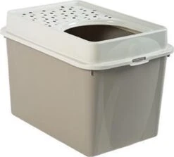 Merkloos ROTHO Hop In Kattenbak Berty 50 L - Cappuccino -Kattenproducten 1200x1084 2