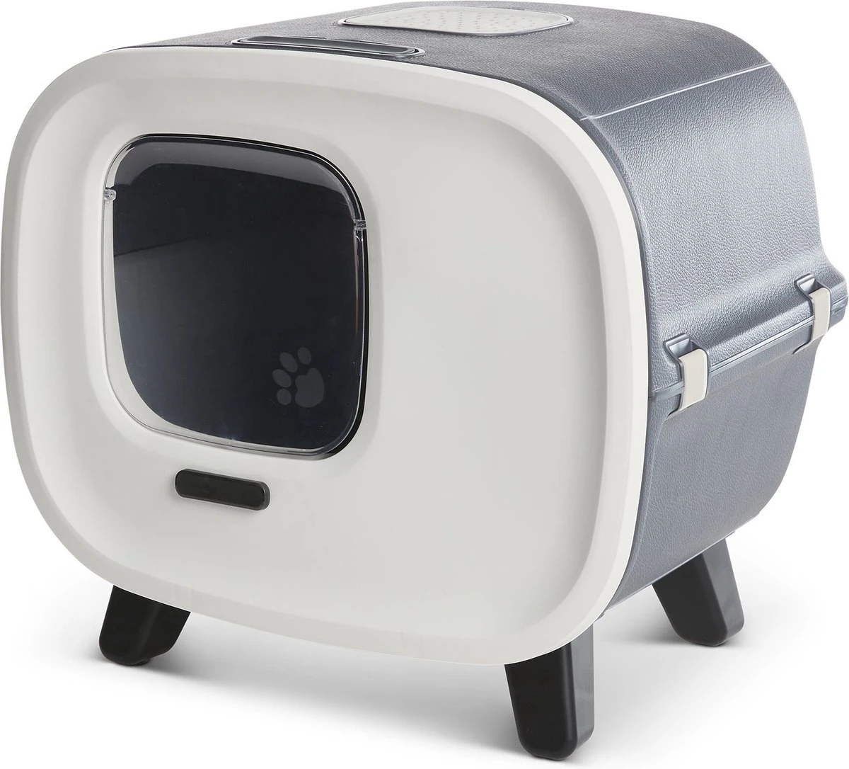 Savic Kattenbak Mira Deluxe Antraciet / Wit 56x45x50,5 Cm 7 Savic Kattenbak Mira Deluxe Antraciet / Wit 56x45x50,5 Cm - Afbeelding 5