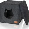 Bella & Balu Vilten Kattengrot Incl. Kussen + Speeltje - Opvouwbare Knuffelgrot Voor Katten Om Te Slapen, Te Schuilen, Te Ravotten En Te Krabben (donkergrijs) 1 Bella & Balu Vilten Kattengrot Incl. Kussen + Speeltje - Opvouwbare Knuffelgrot Voor Katten Om Te Slapen, Te Schuilen, Te Ravotten En Te Krabben (donkergrijs) -Kattenproducten 1200x1093 2