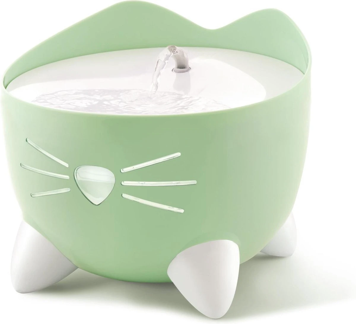Catit Pixi Fountain - Kattendrinkbak - 20x20x16 Cm Groen 3 Catit Pixi Fountain - Kattendrinkbak - 20x20x16 Cm Groen