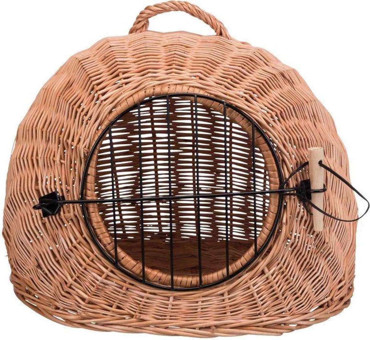 Trixie Rotan Kattenmand Met Deur - ø 50CM 5 Trixie Rotan Kattenmand Met Deur - ø 50CM - Afbeelding 3