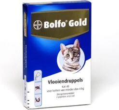 Bayer Bolfo Gold 40 Anti Vlooienmiddel - Kat - 0 Tot 4 Kg - 2 Pipetten 15 Bayer Bolfo Gold 40 Anti Vlooienmiddel - Kat - 0 Tot 4 Kg - 2 Pipetten -Kattenproducten 1200x1107 2