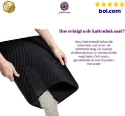 Professionele Kattenbakmat + Cadeau – Schoonloopmat Kattenbak – Katten Grit Opvanger – Dubbele Waterdichte Laag – Uitloopmat Kattenbak – Kattenverzorging – Kattenbak Accessoires - Gritmat – Kat Benodigdheden -Kattenproducten 1200x1107 4