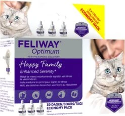 Feliway Optimum - Navulling 3-Pack - 3x Flacon 48 Ml - Anti-stress Kat