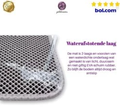 Professionele Kattenbakmat + Cadeau – Schoonloopmat Kattenbak – Katten Grit Opvanger – Dubbele Waterdichte Laag – Uitloopmat Kattenbak – Kattenverzorging – Kattenbak Accessoires - Gritmat – Kat Benodigdheden -Kattenproducten 1200x1115 3