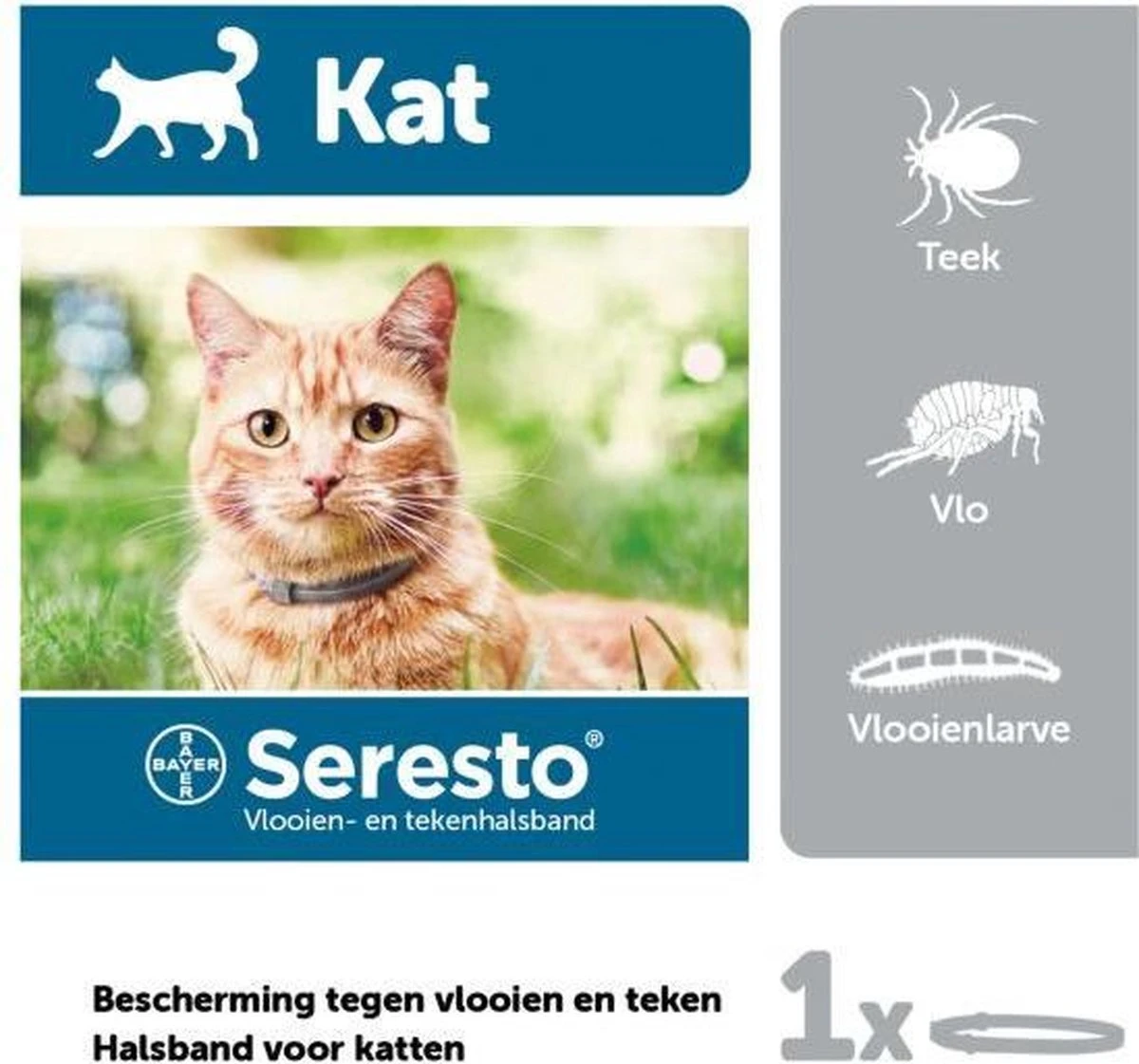 Seresto Teken- En Vlooienband Kat - Anti Tekenmiddel - 2 Stuks X 38 Cm 4 Seresto Teken- En Vlooienband Kat - Anti Tekenmiddel - 2 Stuks X 38 Cm - Afbeelding 2