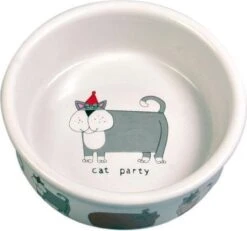 Trixie Voerbak Kat Keramiek Met Print Assorti (200 ML-12 CM) -Kattenproducten 1200x1121