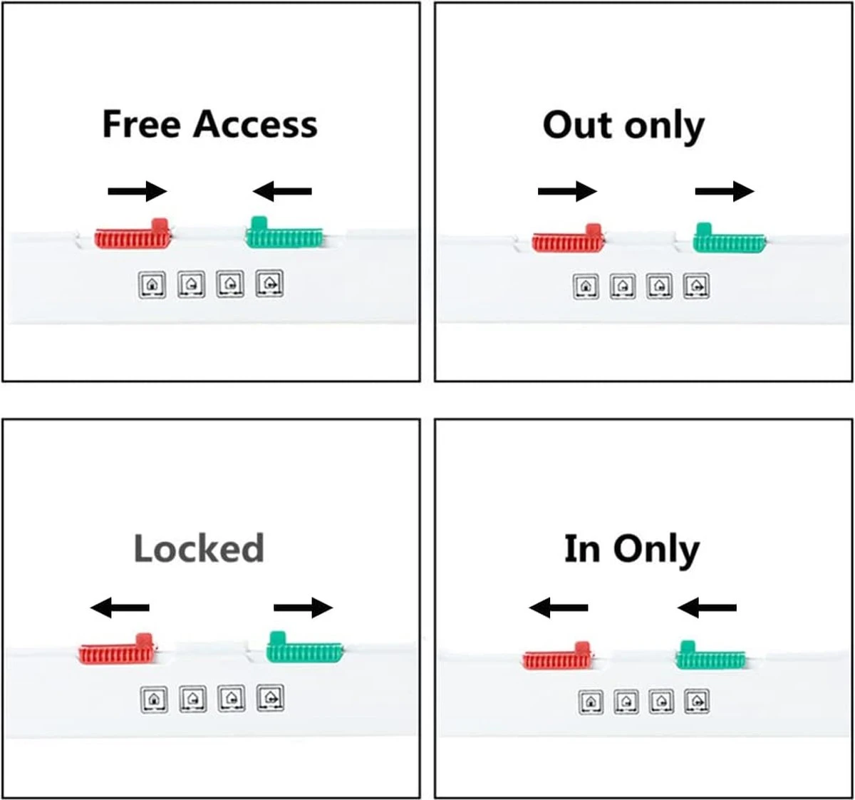 DOWO® - Kattenklep - Kattenluik - Kattenluikje - 4-weg Magneetsluiting Huisdierklep, Eenvoudige Installatie Kattendeur Huisdierendeur Aan De Muur, Houten Deur, Upvc Binnendeur, Baksteenwanden, Houten Deuren (M - Buitenmaat 19 X20 Cm) 9 DOWO® - Kattenklep - Kattenluik - Kattenluikje - 4-weg Magneetsluiting Huisdierklep, Eenvoudige Installatie Kattendeur Huisdierendeur Aan De Muur, Houten Deur, Upvc Binnendeur, Baksteenwanden, Houten Deuren (M - Buitenmaat 19 X20 Cm) - Afbeelding 7