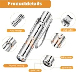 DOWO® - Laserpen - USB Oplaadbaar - Kattenspeeltjes - 7 Verschillende Standen - Laserlampje - RVS Zilver - Laser Pointer 13 DOWO® - Laserpen - USB Oplaadbaar - Kattenspeeltjes - 7 Verschillende Standen - Laserlampje - RVS Zilver - Laser Pointer -Kattenproducten 1200x1133 6