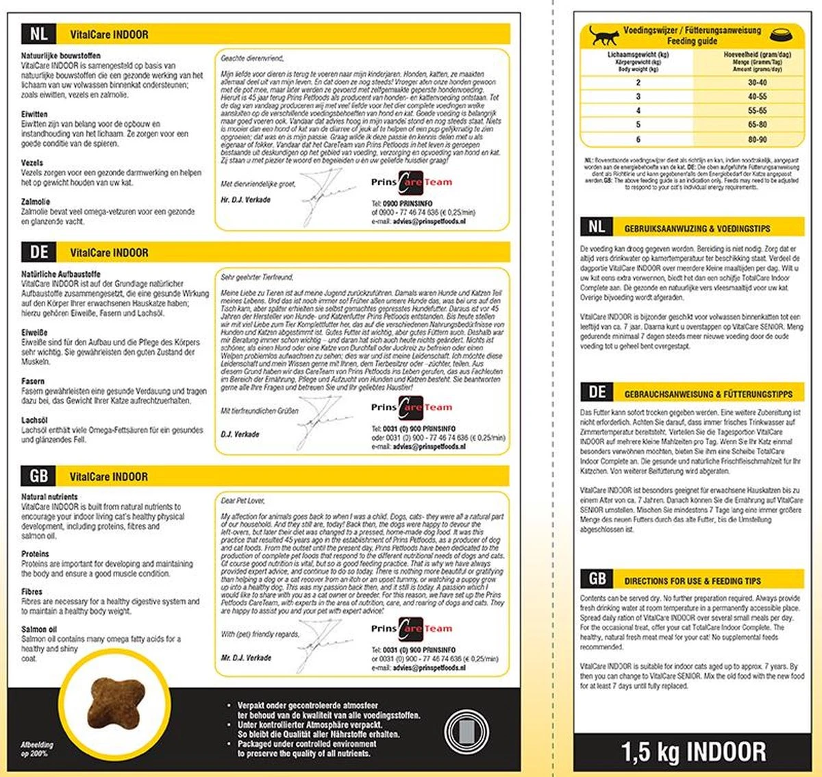 Prins VitalCare Indoor 5 Kg - Kat 9 Prins VitalCare Indoor 5 Kg - Kat - Afbeelding 7