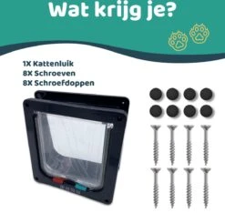 Mmoods Kattenluik – Zwarte Kattentunnel Maat L – Weersbestendig Dankzij Borstel – 4 Vergrendelingsstanden – Geschikt Voor Binnen En Buiten -Kattenproducten 1200x1135 2
