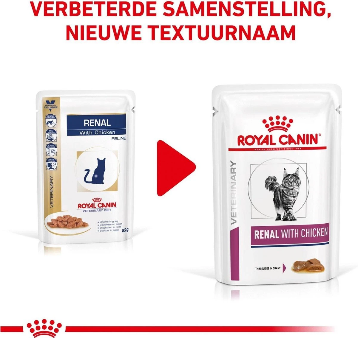 Royal Canin Renal Kip - Kattenvoer - 12 X 85 G 5 Royal Canin Renal Kip - Kattenvoer - 12 X 85 G - Afbeelding 3