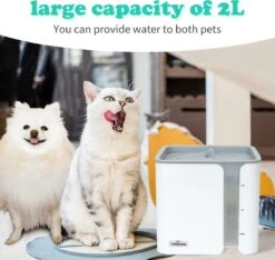 Nobleza USB Drinkfontein Voor Hond/Kat - 2L - Incl. 2 Filters - Wit -Kattenproducten 1200x1136 1