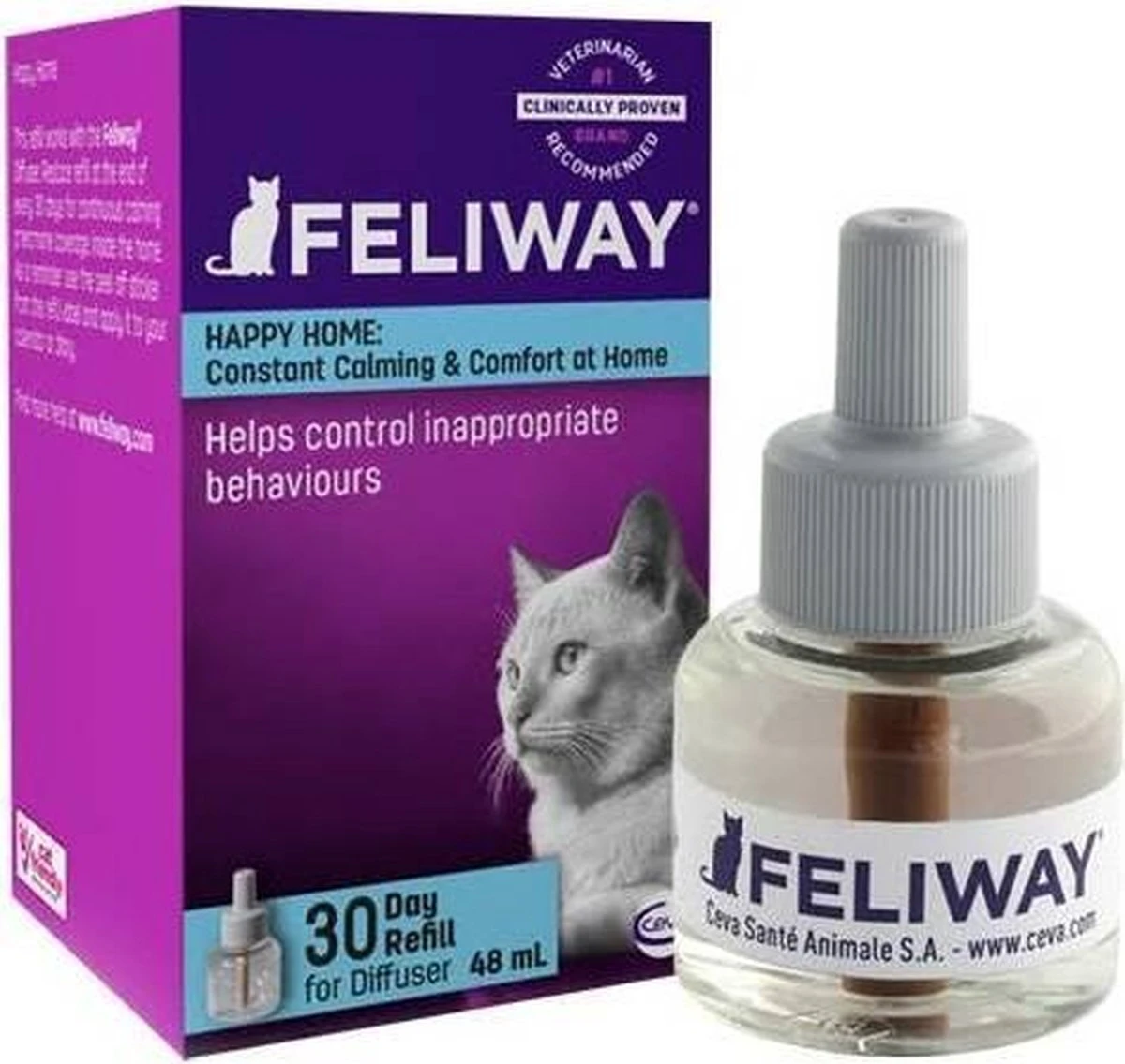 Feliway Classic - Navulling - 48 Ml - Anti-stress Kat 10 Feliway Classic - Navulling - 48 Ml - Anti-stress Kat - Afbeelding 8