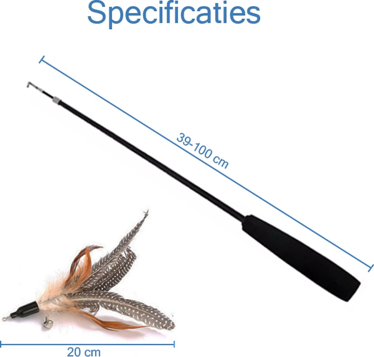 Katten Speeltjes Katten Speelgoed Kattenspeeltjes Katten Hengel Veertje Incl. Hengel – Bruin 4 Katten Speeltjes Katten Speelgoed Kattenspeeltjes Katten Hengel Veertje Incl. Hengel – Bruin - Afbeelding 2