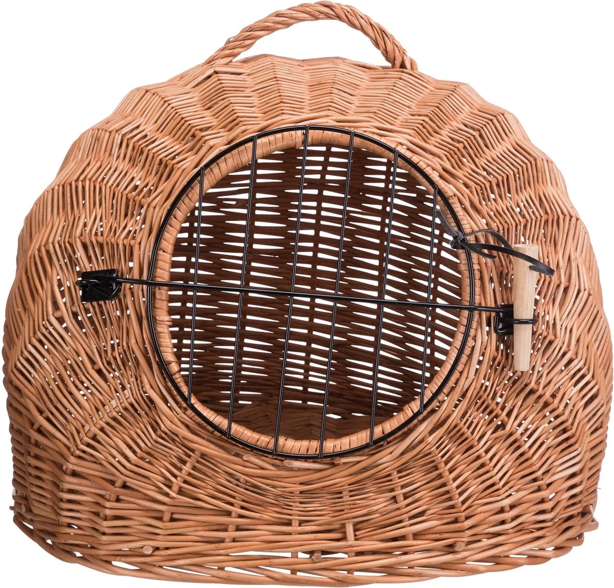 Trixie Rotan Kattenmand Met Deur - ø 50CM 4 Trixie Rotan Kattenmand Met Deur - ø 50CM - Afbeelding 2