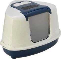 Moderna Flip Hoekkattenbak - Donkerblauw/Wit - 56 X 45 X 39 Cm 13 Moderna Flip Hoekkattenbak - Donkerblauw/Wit - 56 X 45 X 39 Cm -Kattenproducten 1200x1152 4
