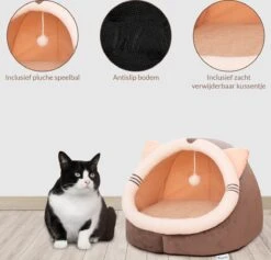 Kattenmand - Kattenhuis - Kattenbed - Kattenhangmat - Poezenmand - Kattenkussen - 40 Cm -Kattenproducten 1200x1152 5