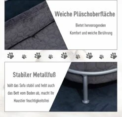 PawHut Hondenbank Met Rugleuning Huisdierenbank Met Metalen Poten Hondenbed Kattenbank D04-157 21 PawHut Hondenbank Met Rugleuning Huisdierenbank Met Metalen Poten Hondenbed Kattenbank D04-157 -Kattenproducten 1200x1153 7