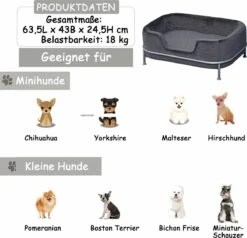 PawHut Hondenbank Met Rugleuning Huisdierenbank Met Metalen Poten Hondenbed Kattenbank D04-157 22 PawHut Hondenbank Met Rugleuning Huisdierenbank Met Metalen Poten Hondenbed Kattenbank D04-157 -Kattenproducten 1200x1154 3
