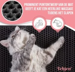 TEBJEN Kattenbakmat – Kattenbak Mat Grit Opvanger - Schoonloop Katten Mat – Dubbele Waterdichte Laag – Uitloopmat Kattenbak – Kattenbak Accessoires - Met Speelgoedmuisje En Schepje - 40x50cm 22 TEBJEN Kattenbakmat – Kattenbak Mat Grit Opvanger - Schoonloop Katten Mat – Dubbele Waterdichte Laag – Uitloopmat Kattenbak – Kattenbak Accessoires - Met Speelgoedmuisje En Schepje - 40x50cm -Kattenproducten 1200x1156 1