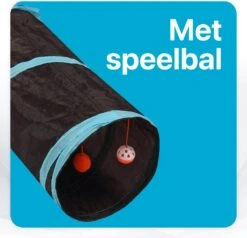Tavaro Kattentunnel 5 Gangen - Met Speelbal - Kattenspeelgoed - Zwart / Blauw -Kattenproducten 1200x1156 5