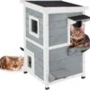 Relaxdays Kattenhuis Buiten - Groot Kattenhok Binnen - Hoog Kattenmeubel Grijs Hout - Tuin 1 Relaxdays Kattenhuis Buiten - Groot Kattenhok Binnen - Hoog Kattenmeubel Grijs Hout - Tuin -Kattenproducten 1200x1158 2