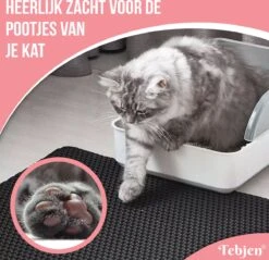 TEBJEN Kattenbakmat – Kattenbak Mat Grit Opvanger - Schoonloop Katten Mat – Dubbele Waterdichte Laag – Uitloopmat Kattenbak – Kattenbak Accessoires - Met Speelgoedmuisje En Schepje - 40x50cm 23 TEBJEN Kattenbakmat – Kattenbak Mat Grit Opvanger - Schoonloop Katten Mat – Dubbele Waterdichte Laag – Uitloopmat Kattenbak – Kattenbak Accessoires - Met Speelgoedmuisje En Schepje - 40x50cm -Kattenproducten 1200x1159 23
