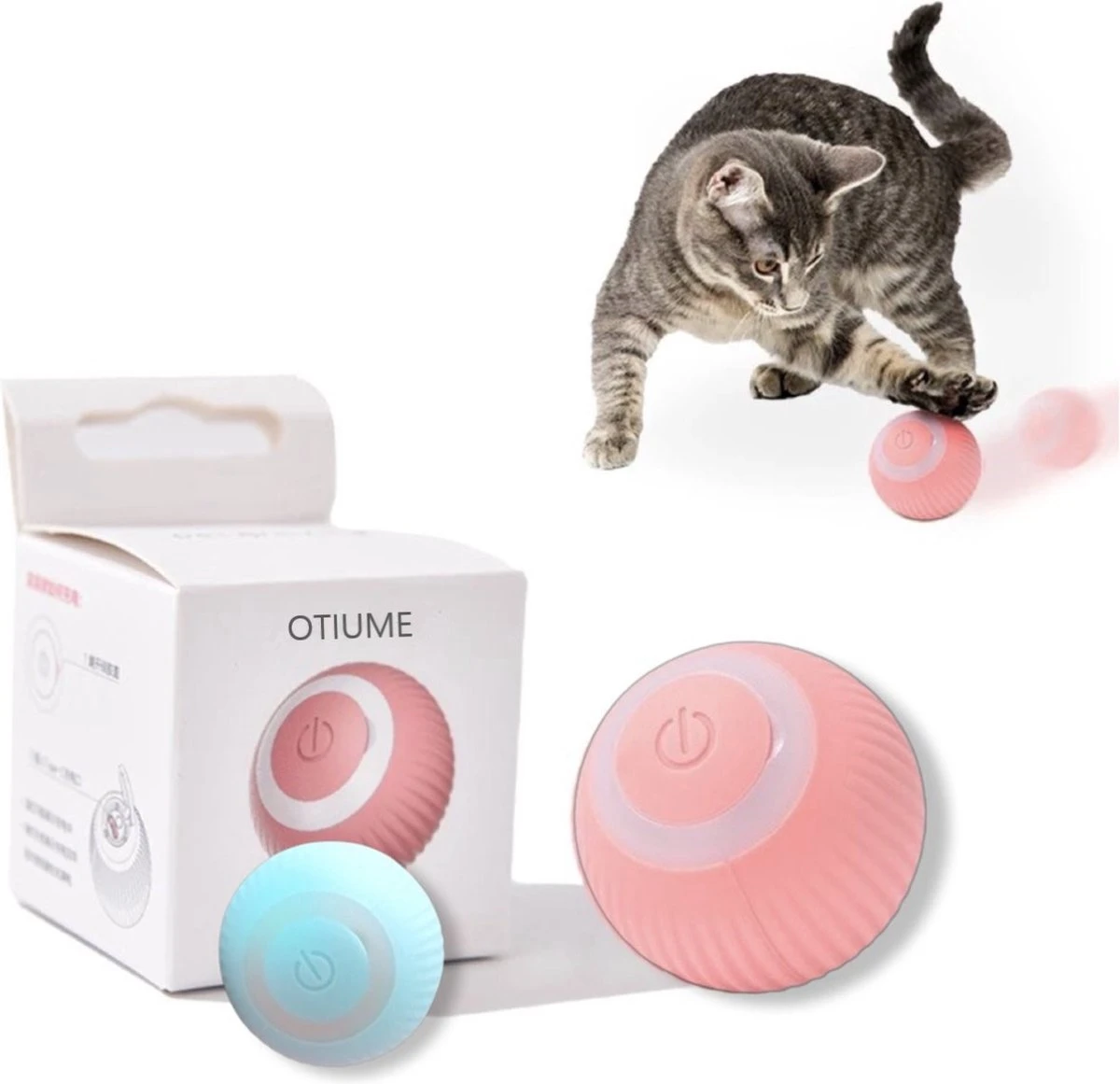 Otiume Slimme Katten Speeltje - Interactieve Zelf Rollende Bal Voor Katten - Kattenspeeltjes - USB Oplaadbaar- Turquoise 3 Otiume Slimme Katten Speeltje - Interactieve Zelf Rollende Bal Voor Katten - Kattenspeeltjes - USB Oplaadbaar- Turquoise