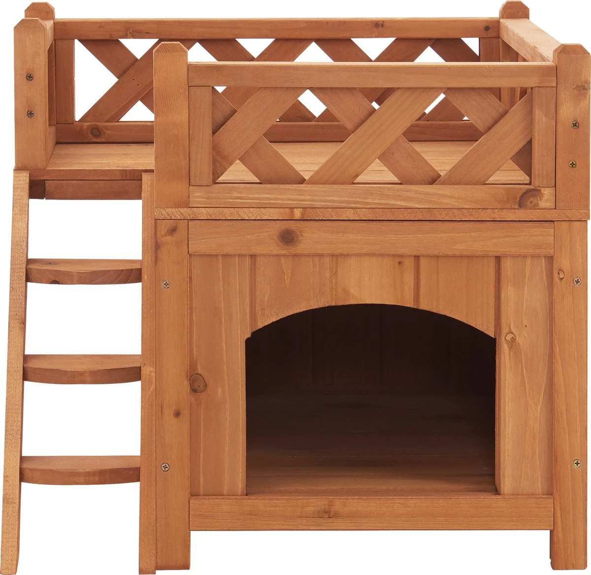 Kattenhuis Pürstein 45,7x50,8x50,3 Cm Houtkleurig 6 Kattenhuis Pürstein 45,7x50,8x50,3 Cm Houtkleurig - Afbeelding 4