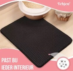 TEBJEN Kattenbakmat – Kattenbak Mat Grit Opvanger - Schoonloop Katten Mat – Dubbele Waterdichte Laag – Uitloopmat Kattenbak – Kattenbak Accessoires - Met Speelgoedmuisje En Schepje - 40x50cm 24 TEBJEN Kattenbakmat – Kattenbak Mat Grit Opvanger - Schoonloop Katten Mat – Dubbele Waterdichte Laag – Uitloopmat Kattenbak – Kattenbak Accessoires - Met Speelgoedmuisje En Schepje - 40x50cm -Kattenproducten 1200x1167 3