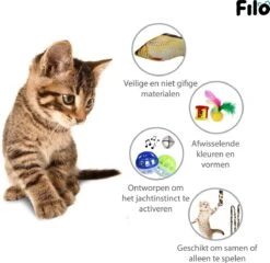Filo Kattenspeelgoed Set 30 Stuks - Kattenspeeltje Kattentunnel - Kattenhengel - Kattenveertjes - Vis Met Kattenkruid - Kattenspeeltjes Intelligentie Kitten - Interactief Speelgoed Katten - Poezen Speeltjes 16 Filo Kattenspeelgoed Set 30 Stuks - Kattenspeeltje Kattentunnel - Kattenhengel - Kattenveertjes - Vis Met Kattenkruid - Kattenspeeltjes Intelligentie Kitten - Interactief Speelgoed Katten - Poezen Speeltjes -Kattenproducten 1200x1167 8