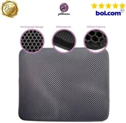 Professionele Kattenbakmat + Cadeau – Schoonloopmat Kattenbak – Katten Grit Opvanger – Dubbele Waterdichte Laag – Uitloopmat Kattenbak – Kattenverzorging – Kattenbak Accessoires - Gritmat – Kat Benodigdheden -Kattenproducten 1200x1173 6