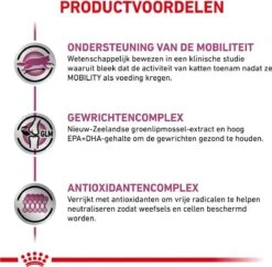 Royal Canin Mobility - Kattenvoer - 2 Kg 14 Royal Canin Mobility - Kattenvoer - 2 Kg -Kattenproducten 1200x1175 2