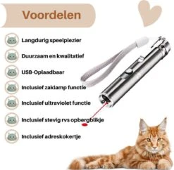 Laserpen - USB - Kattenspeeltjes - Zaklamp - Kat - Laser - Kattenspeelgoed - RVS Opbergblikje 11 Laserpen - USB - Kattenspeeltjes - Zaklamp - Kat - Laser - Kattenspeelgoed - RVS Opbergblikje -Kattenproducten 1200x1175 8