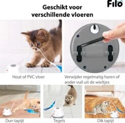 Filo Elektrisch Rijdend Kattenspeelgoed Met Laser - Rijdend Kattenspeeltje - Automatisch Interactief Speelgoed Katten - Kattencadeaus - Elektronisch Speelgoed Kittens - Kat - Kitten - Laserspeelgoed - Kado 17 Filo Elektrisch Rijdend Kattenspeelgoed Met Laser - Rijdend Kattenspeeltje - Automatisch Interactief Speelgoed Katten - Kattencadeaus - Elektronisch Speelgoed Kittens - Kat - Kitten - Laserspeelgoed - Kado -Kattenproducten 1200x1176 5