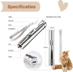 Laserpen - USB - Kattenspeeltjes - Zaklamp - Kat - Laser - Kattenspeelgoed - RVS Opbergblikje 10 Laserpen - USB - Kattenspeeltjes - Zaklamp - Kat - Laser - Kattenspeelgoed - RVS Opbergblikje -Kattenproducten 1200x1178 2