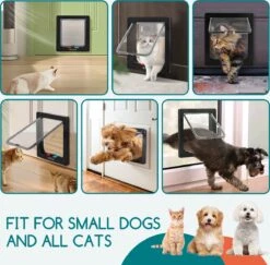 Nobleza Kattenluik Met Tunnel - 4 Vergrendelingsstanden - Weerbestendig - Binnen En Buiten - 28.5 X 25 Cm - Maat XL - Zwart -Kattenproducten 1200x1179 5