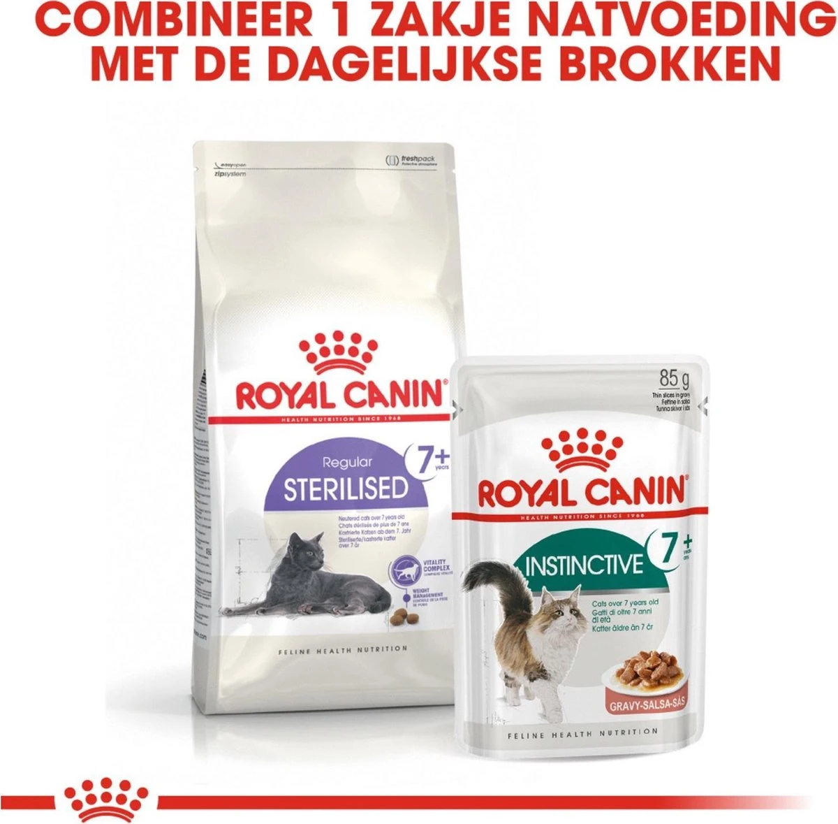 Royal Canin Sterilised 7+ - Kattenvoer - 10 Kg 8 Royal Canin Sterilised 7+ - Kattenvoer - 10 Kg - Afbeelding 6