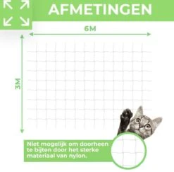Kattennet Premium EXTRA STEVIG - 600 X 300 CM - Kattennet Voor Balkon - Zwart - Balkon Net - Makkelijk Te Monteren 11 Kattennet Premium EXTRA STEVIG - 600 X 300 CM - Kattennet Voor Balkon - Zwart - Balkon Net - Makkelijk Te Monteren -Kattenproducten 1200x1180 13