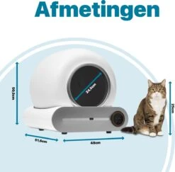 BOME Automatische Kattenbak - Zelfreinigende Kattenbak - Met App En Touchscreen - 65L -Kattenproducten 1200x1182 4