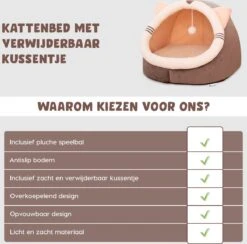 Kattenmand - Kattenhuis - Kattenbed - Kattenhangmat - Poezenmand - Kattenkussen - 40 Cm -Kattenproducten 1200x1185 6