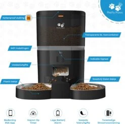 Pretty Paws QQ003 - Wifi Voermachine - Dubbele Voerbakjes - Zwart - Kat - 6L 18 Pretty Paws QQ003 - Wifi Voermachine - Dubbele Voerbakjes - Zwart - Kat - 6L -Kattenproducten 1200x1188