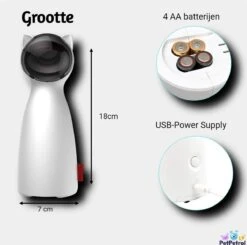 PetPetrol Automatisch Kattenspeeltje – Laser – Kattenlaser - Intelligent Interactief Voor Katten – Laser Kat – 9 Verschillende Standen – Incl. Oplaadkabel – Geruisloze Motor 10 PetPetrol Automatisch Kattenspeeltje – Laser – Kattenlaser - Intelligent Interactief Voor Katten – Laser Kat – 9 Verschillende Standen – Incl. Oplaadkabel – Geruisloze Motor -Kattenproducten 1200x1191 9