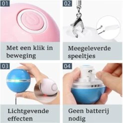 Otiume Elektrische Speelbal - Slimme Interactieve Zelfrollende Bal - Speelgoed Voor Katten - Kattenspeelgoed - Blauw 12 Otiume Elektrische Speelbal - Slimme Interactieve Zelfrollende Bal - Speelgoed Voor Katten - Kattenspeelgoed - Blauw -Kattenproducten 1200x1193 10