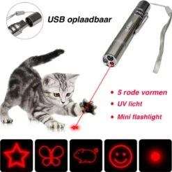 Merkloos Hoogwaardig Laserlampje Voor Katten | USB Oplaadbaar | 7 In 1 Laserpen | Laserpen | Zaklamp | Kattenspeeltje | Kattenspeelgoed | Zilver | Laserpointer Rood/groen | UV Licht 12 Merkloos Hoogwaardig Laserlampje Voor Katten | USB Oplaadbaar | 7 In 1 Laserpen | Laserpen | Zaklamp | Kattenspeeltje | Kattenspeelgoed | Zilver | Laserpointer Rood/groen | UV Licht -Kattenproducten 1200x1193 9