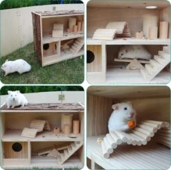 Navaris Houten Hamsterhuis - Speelhut Voor Hamsters, Kleine Knaagdieren, Gerbils, Muizen - Schuilplaats Op Twee Etages Voor Hamster, Cavia, Muis 15 Navaris Houten Hamsterhuis - Speelhut Voor Hamsters, Kleine Knaagdieren, Gerbils, Muizen - Schuilplaats Op Twee Etages Voor Hamster, Cavia, Muis -Kattenproducten 1200x1196 8
